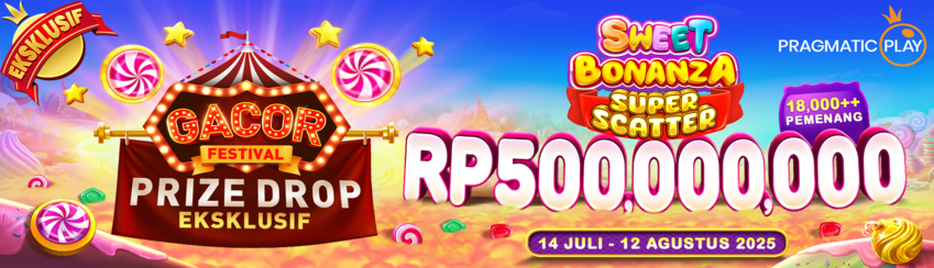 PP - Gacor Festival: Prize Drop Eksklusif Sweet Bonanza Super Scatter!